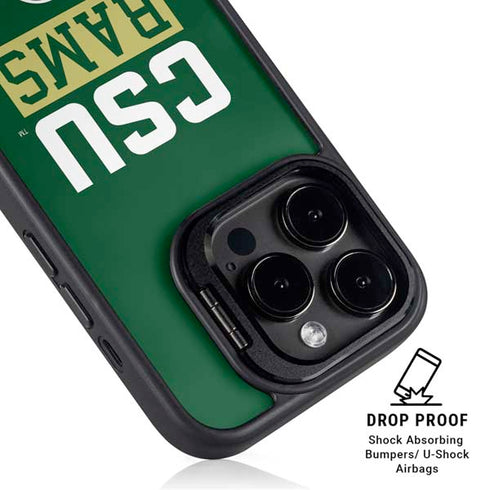 Colorado State University CSU Rams iPhone 15 Pro Kickstand Case